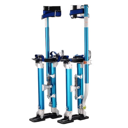 Fleming Supply 1117 Fleming Supply "Tall Guyz" Professional 18"-30" Blue Drywall Stilts, Sheetrock Painting/Cleaning 799785JGN